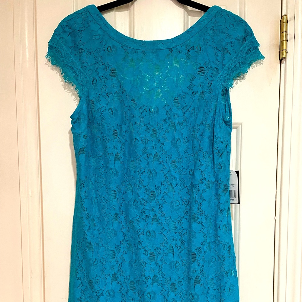 Jessica Simpson Blue Lace Dress